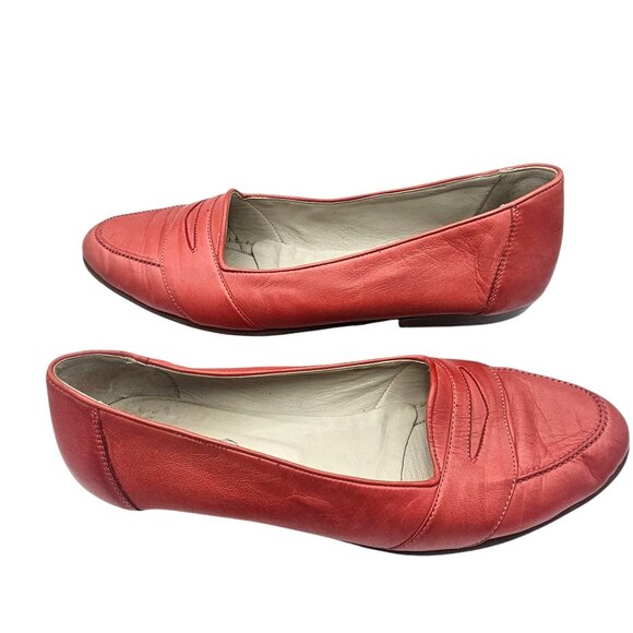 Bally Pink Leather Slip-On Loafer Flats Size 9.5 Made in Italy - Picture 14 of 14